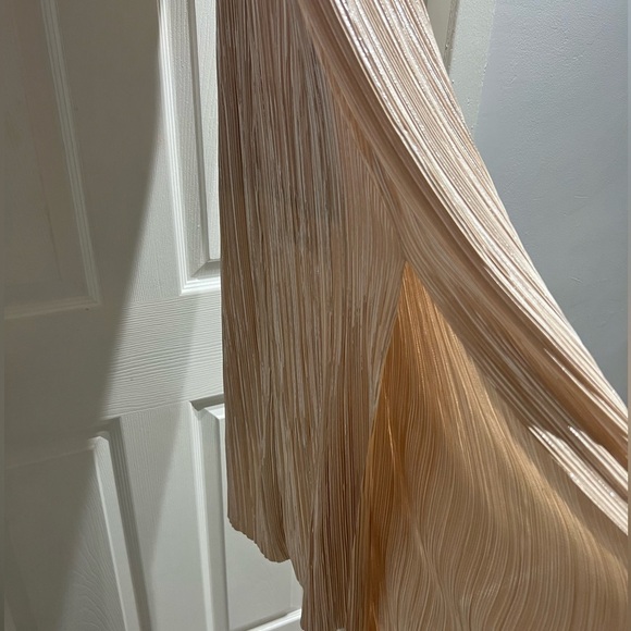 Zara Tan Spaghetti Strap Slip Maxi Dress for Cocktail - Picture 3 of 6